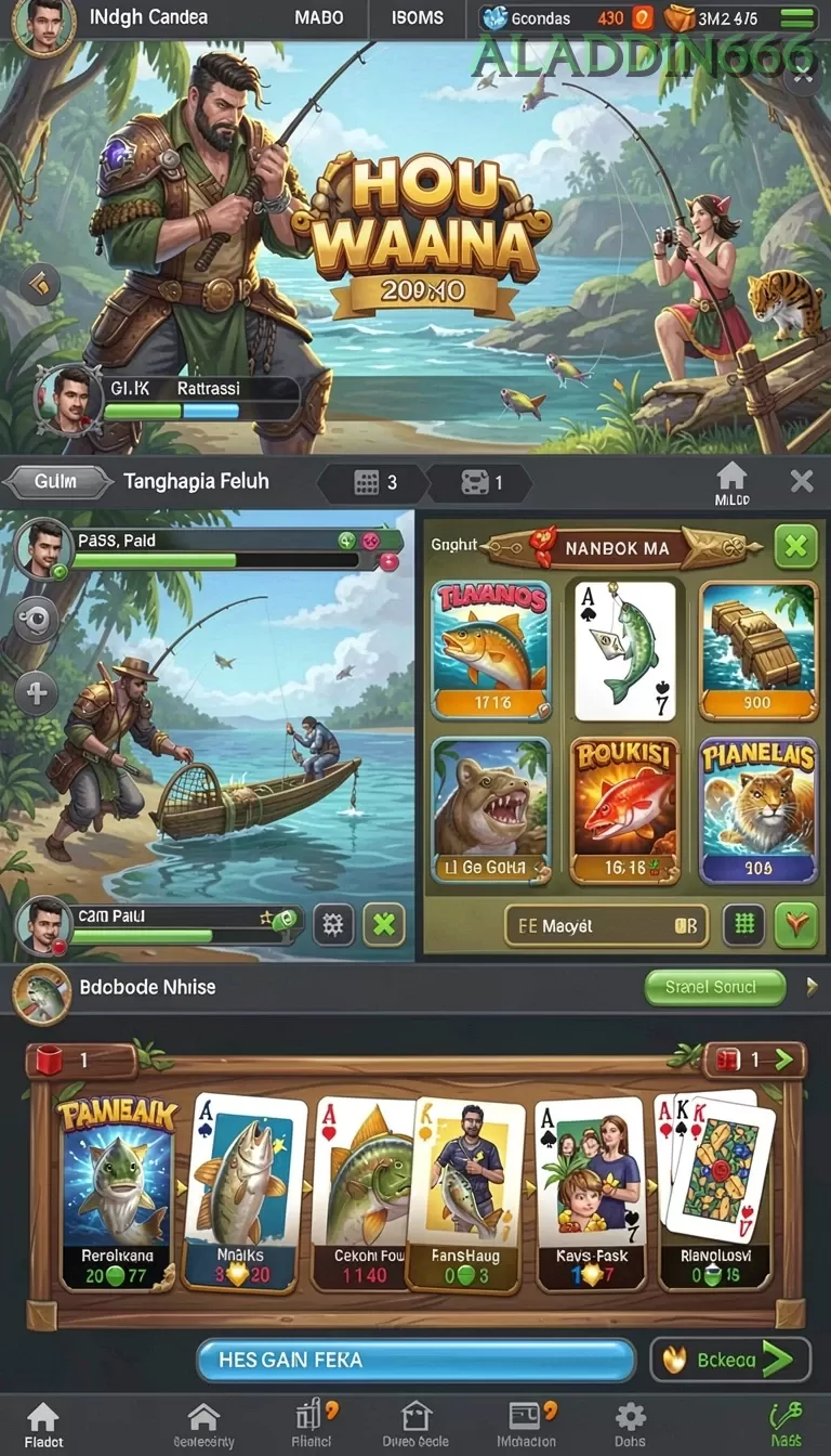 Cuplikan layar PADI777 — menu navigasi