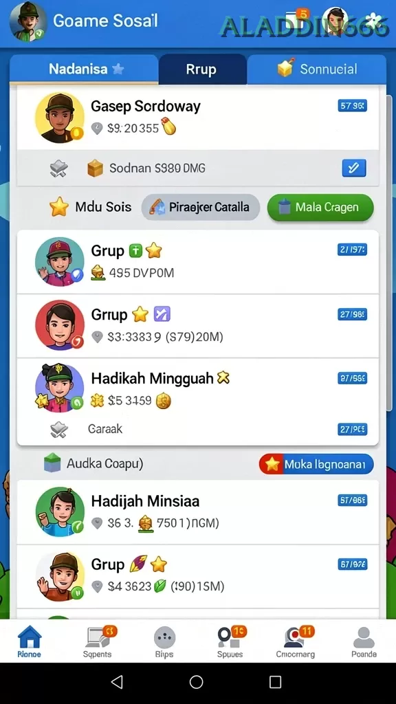Cuplikan layar MEGA388 — pengaturan akun