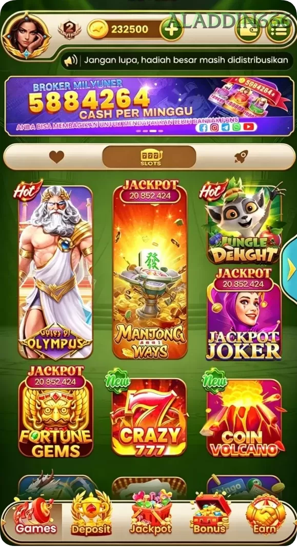 Cuplikan layar DOMINO4D — halaman utama